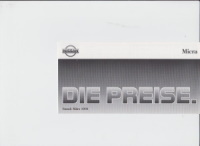 Nissan Micra Preisliste März 1991 - 4222*