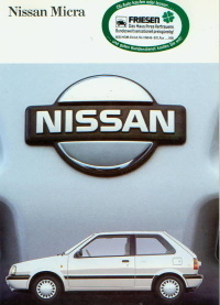 Nissan Micra Autoprospekt 1989 -4318*