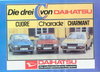 Daihatsu Cuore Charade Charmant Prospekt 1982