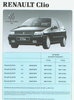 Renault Clio Preisliste 1 - 1991 - 4517*