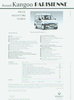 Renault kangoo Parisienne Preisliste 1998 - 4491*