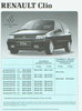 Renault Clio Preisliste 2 - 1992 4518*
