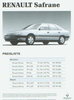Renault Safrane Preisliste 3 - 1993 - 4525*