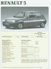 Renault 5 R5 Preisliste 12 -  1991 -4522*