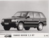 Range Rover 2,5 DT Pressefoto 1995 - pf399