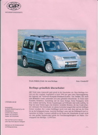 Citroen Berlingo Presseinformation 2002