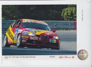 Alfa Romeo 147 JTD Presseliteratur 2003 - pf975
