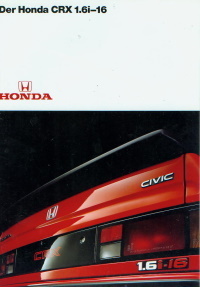 Honda CRX 1.6i 16 Prospekt prospectus 4713