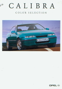 Opel Calibra Color Selection Karibikblau Prospekt 1992