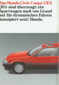 Honda Civic Coupe CRX Prospekt 4742