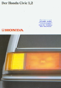 Honda Civic 1,2 Prospekt carbrochure 4750