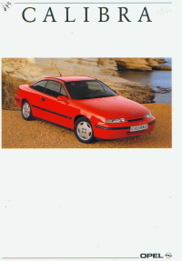 Opel Calibra Prospekt carbrochure 1991  4704