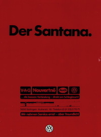 VW Santana Prospekt 1982 - 4762