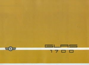 Glas 1700 original Prospekt 1965 Rarität - 4834*