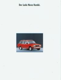 Lada Nova Kombi Autoprospekt 1990