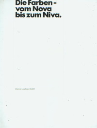 Lada PKW Farbkarte für Sammler 4927