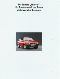 Lada Samara Hanseat Autoprospekt 1993