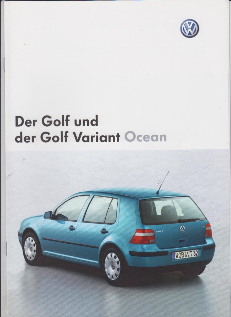 VW Golf Ocean Autoprospekt 2003 - 5081