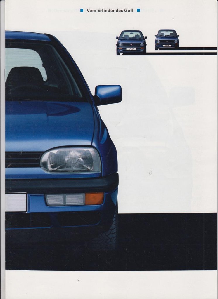 VW Golf Prospekt 1991 -5084