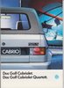 VW Golf Cabrio Quartett Prospekt 1990 -5089