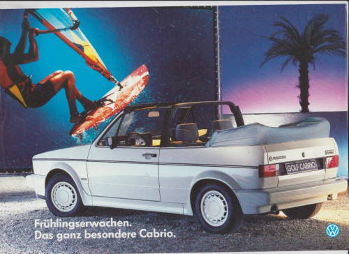 VW Golf 1 Cabrio Autoprospekt -5096