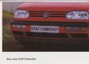VW Golf Cabrio Prospekt 1993-5062