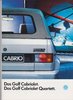 VW Golf Cabrio Quartett Verkaufsprospekt 1993 5051