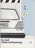 VW Golf Technik Prospekt  1 - 1987   5171