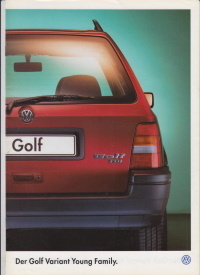 VW Golf Variant Young Family Prospekt  7- 1995