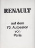 Renault PKW Programm Pressemappe 1984 - 5363