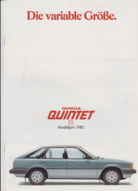 Honda Quintet EX Prospekt 1983 - für Sammler 5429