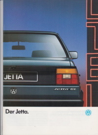 VW Jetta Autoprospekt Januar 1989