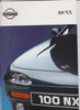 Nissan 100 NX Autoprospekt 1992 -5485