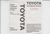Toyota Preisliste 1984 -5542