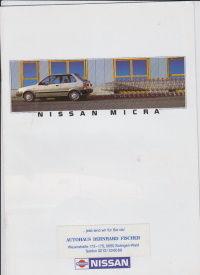Nissan Micra Prospekt 1988 - 5699