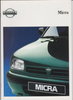 Nissan Micra Werbeprospekt November 1992 -5730