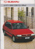 Subaru Justy 1000 1200 GLi Allrad Prospekt  1992