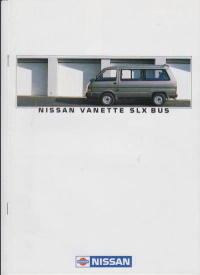 Nissan Vanette SLX BUS Prospekt 1987? -5855