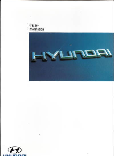 Hyundai Accent Pressemappe 1994 -5904