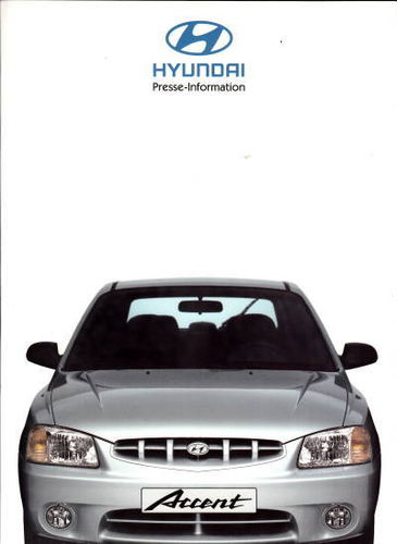 Hyundai Accent Presseliteratur 1999