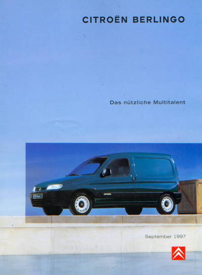 Citroen Berlingo Prospekt September 1997 -5984