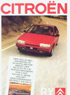 Oldtimer Citroen BX Prospekt 1987 -6023
