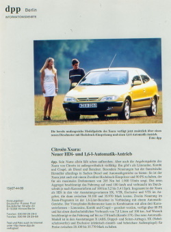Citroen Xsara HDI Presseinformation 1999 -6077