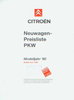 Citroen PKW Programm  Preisliste Juni 1992  -6094