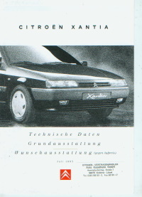 Citroen Xantia Prospekt Technik 7 - 1995 -6133