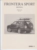 Opel Frontera Sport Mistral PREISLISTE 1995 -6211