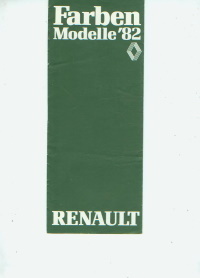 Renault Farbkarte 1982 - 6264