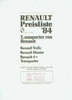 Renault Transporter Prospekt Preise 1983