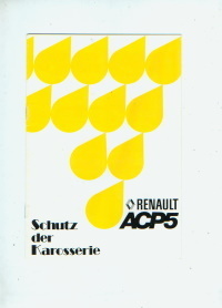 Renault Prospekt Rostschutz 1977 -6279