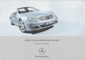 Mercedes SL Preisliste Januar 2006 -6348